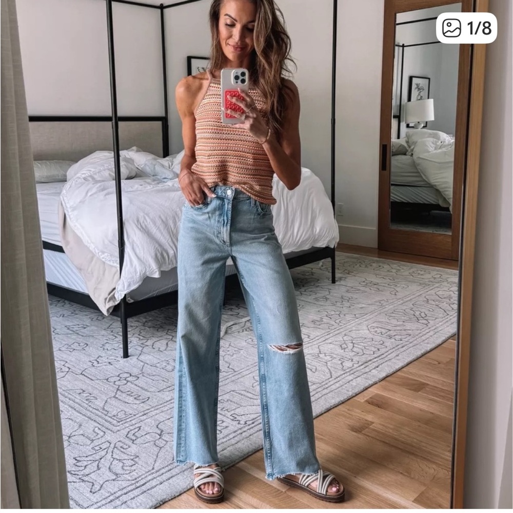 MOTHER Spinner Zip Sneak Chew Jeans in We Bounced 25